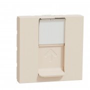 Розетка комп'ютерна Schneider Electric Unica New RJ45 одиночна категорія 6 UTP 2 модулі бежевий NU341544