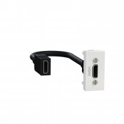 Розетка HDMI Schneider Electric Unica New 1 модуль белый NU343018