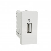 USB-коннектор Schneider Electric Unica New 1 модуль белый NU342918