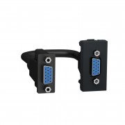 Розетка HD15 female (VGA) Schneider Electric Unica New 1 модуль антрацит NU343254