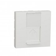 Розетка компьютерная Schneider Electric Unica New RJ45 одиночная категория 6 STP 2 модуля белый NU341718