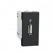 USB-коннектор Schneider Electric Unica New 1 модуль антрацит NU342954