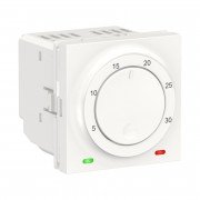 Кімнатний термостат Schneider Electric Unica New із вбудованим датчиком 8А білий NU350118