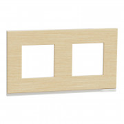 Рамка 2-постова Schneider Electric Unica New Pure клен/білий NU600483