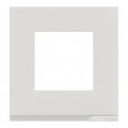 Рамка 1-постова Schneider Electric Unica New Pure матове скло/білий NU600289