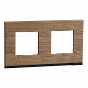 Рамка 2-постова Schneider Electric Unica New Pure дуб/антрацит NU600484