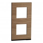 Рамка 2-постова Schneider Electric Unica New Pure вертикальна дуб/антрацит NU6004V84