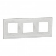 Рамка 3-постова Schneider Electric Unica New Pure біле скло/білий NU600685