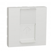 Лицевая панель RJ45 Schneider Electric Unica New для Keystone/Systimax 2 модуля белый NU946118