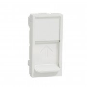 Лицевая панель RJ45 Schneider Electric Unica New для Keystone/Systimax 1 модуль белый NU946018