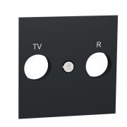 Лицевая панель TV/FM розетки Schneider Electric Unica New антрацит NU944054