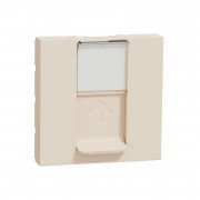 Накладка для RJ45 розетки Schneider Electric Unica New 2 модуль бежевый NU941144