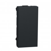 Заглушка Schneider Electric Unica New 1 модуль антрацит NU986554