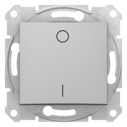 Вимикач Schneider Electric Sedna 1-клавішний 2-полюсний 10А алюміній SDN0200160