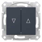 Вимикач для жалюзі Schneider Electric Sedna з механічним блокуванням графіт SDN1300370