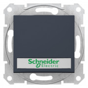 Выключатель Schneider Electric Sedna кнопочный с надписью и подсветкой графит SDN1600370