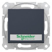 Вимикач Schneider Electric Sedna кнопковий з написом та підсвічуванням графіт SDN1600370