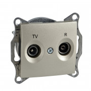 Розетка TV/R Schneider Electric Sedna проходная титан SDN3301368
