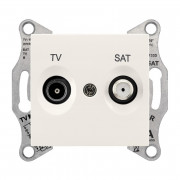 Розетка TV/SAT Schneider Electric Sedna проходная слоновая кость SDN3401923