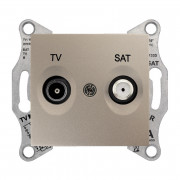Розетка TV/SAT Schneider Electric Sedna проходная титан SDN3401968