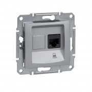 Компьютерная розетка Schneider Electric Sedna RJ45 кат6 UTP алюминий SDN4700160