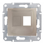 Накладка одномодульна АМР Schneider Electric Sedna КАТ5Е 6 UTP титан SDN4300668