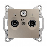 Розетка TV/R/SAT Schneider Electric Sedna прохідна титан SDN3501468