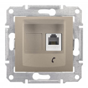 Телефонна розетка Schneider Electric Sedna титан SDN4101168