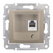 Телефонная розетка Schneider Electric Sedna титан SDN4101168