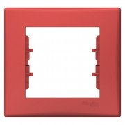 Рамка Schneider Electric Sedna 1-постовая термопластик красный SDN5800141