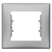 Рамка Schneider Electric Sedna 1-постовая термопластик алюминий SDN5800160
