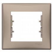 Рамка Schneider Electric Sedna 1-постовая термопластик титан SDN5800168
