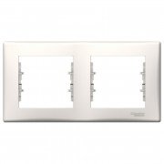 Рамка Schneider Electric Sedna 2-постовая термопластик слоновая кость SDN5800323
