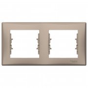 Рамка Schneider Electric Sedna 2-постовая термопластик титан SDN5800368