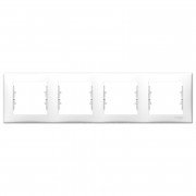 Рамка Schneider Electric Sedna 4-постовая термопластик белый SDN5800721