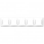 Рамка Schneider Electric Sedna 5-постовая термопластик белый SDN5800921