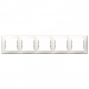 Рамка Schneider Electric Sedna 5-постова термопластик слонова кістка SDN5800923