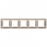 Рамка Schneider Electric Sedna 5-постова термопластик титан SDN5800968