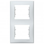 Рамка Schneider Electric Sedna 2-постовая вертикальная термопластик серый SDN5801133