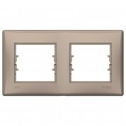 Рамка Schneider Electric Sedna 2-постовая IP44 термопластик титан SDN5810668