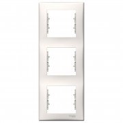 Рамка Schneider Electric Sedna 3-постовая вертикальная термопластик слоновая кость SDN5801323