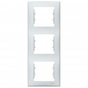 Рамка Schneider Electric Sedna 3-постова вертикальна термопластик сірий SDN5801333