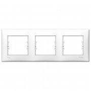 Рамка Schneider Electric Sedna 3-постова IP44 термопластик білий SDN5810721