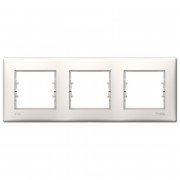 Рамка Schneider Electric Sedna 3-постовая IP44 термопластик слоновая кость SDN5810723