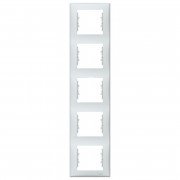 Рамка Schneider Electric Sedna 5-постова вертикальна термопластик сірий SDN5801533