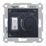 Комнатный термостат Schneider Electric Sedna 10А графит SDN6000170