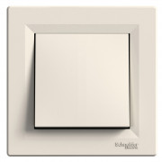 Выключатель Schneider Electric Asfora 1-клавишный самозажимный крем EPH0100123