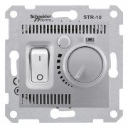 Кімнатний термостат Schneider Electric Sedna 10А алюміній SDN6000160