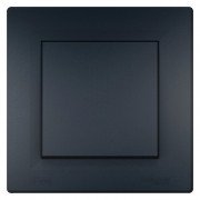 Выключатель Schneider Electric Asfora 1-клавишный самозажимный ІР44 антрацит EPH0100271
