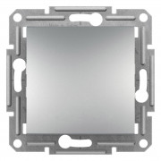 Выключатель перекрестный Schneider Electric Asfora 1-клавишный самозажимный алюминий EPH0500161